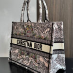 Christian Dior Medium Dior Book Tote Gray